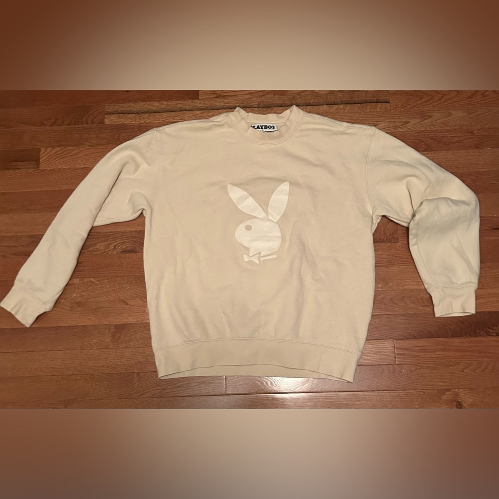Yellow playboy crewneck